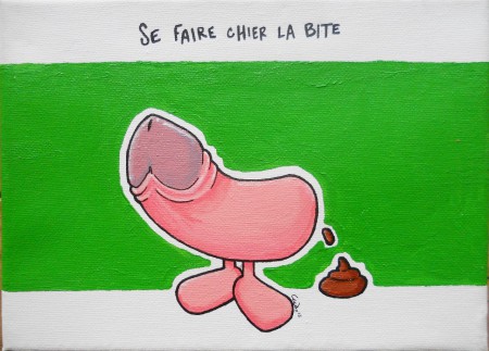 toile 22x16 peinture acrylique et encre de chine